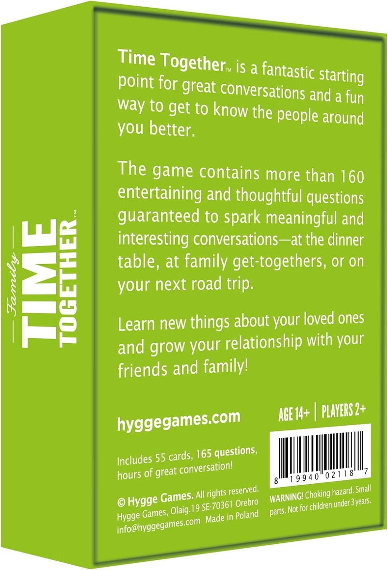 Hygge Games Time Together Family Game – Fun Conversation Starters Card Game for Families