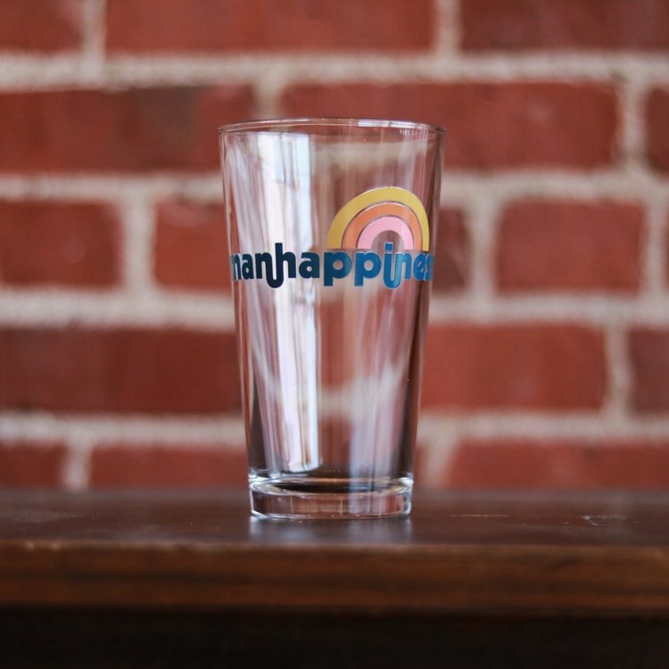 Manhappiness Pint Glass