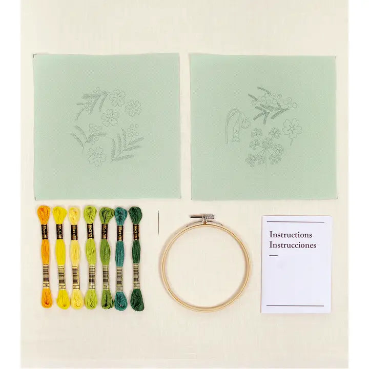DMC Quiet Garden Embroidery Kit