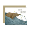 Grizzly Bear Cupcakes Birthday Card