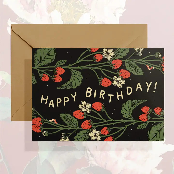 Happy Birthday (Strawberries) Card