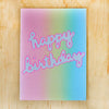 Rainbow Birthday Greeting Card