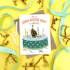 Dam Good Day Beaver, Cake and Candles Birthday Card