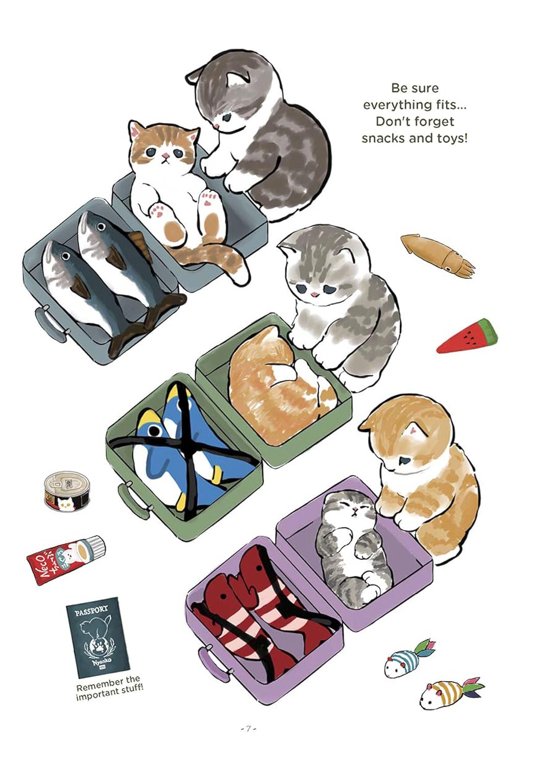 Falling in Love with A Traveling Cat: Mofusand's 1st Illustration Book! By Juno