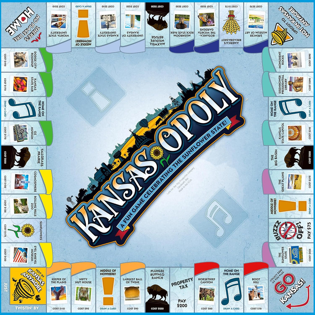 Kansas-Opoly (State) Board Game