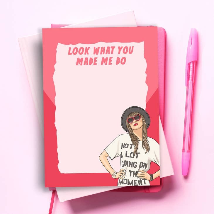 Taylor Swift Funny Notepad - Pop Culture Stationery