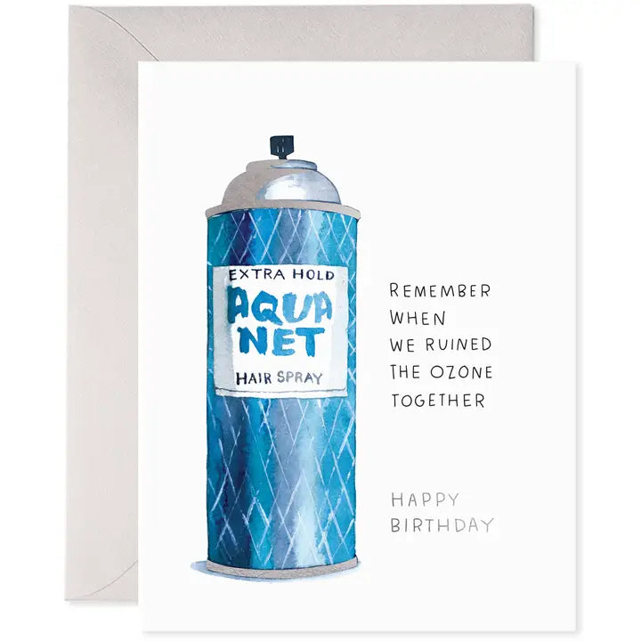 Aquanet Bday | Hairspray Birthday Greeting Card