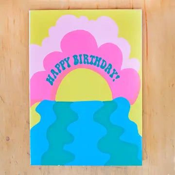 Birthday Sunset Greeting Card