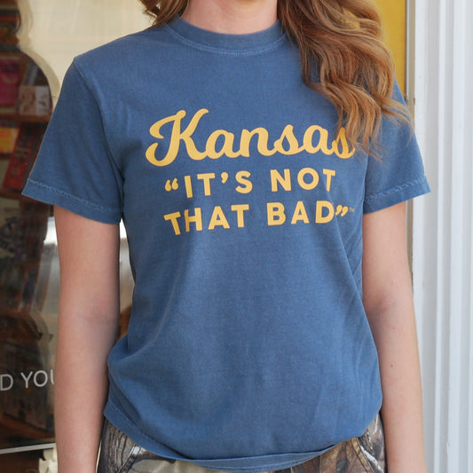 KNTB Adult T-Shirt Denim and Gold