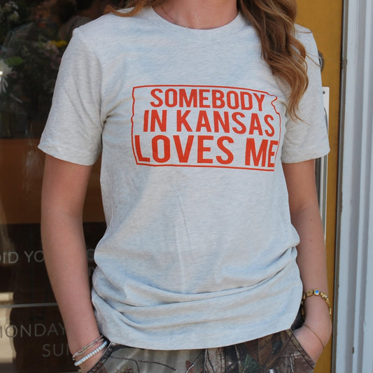 Somebody In Kansas Loves Me T-Shirt
