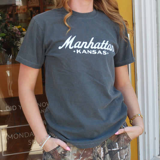 Manhattan Kansas T-Shirt Grey