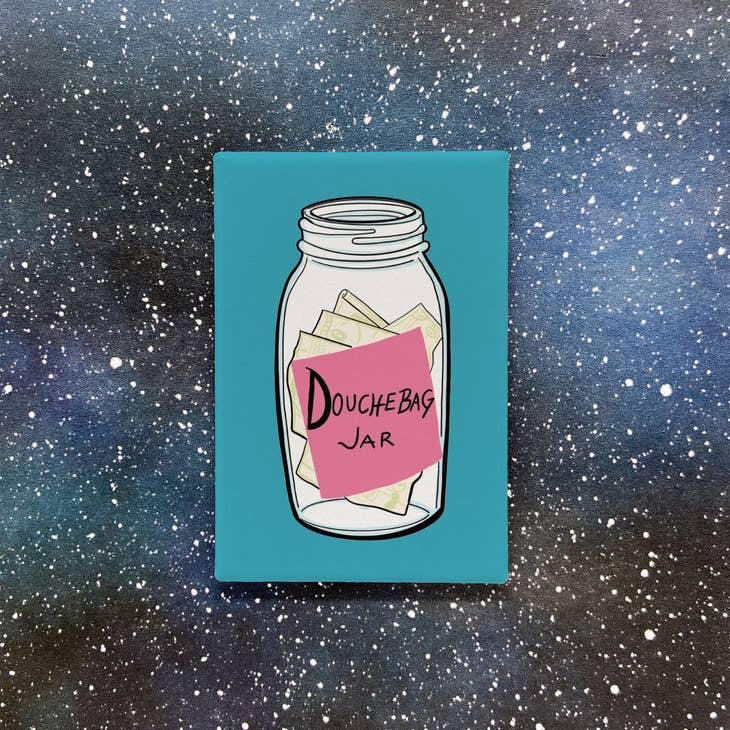 Douchebag Jar Souvenir Magnet - the New Girl