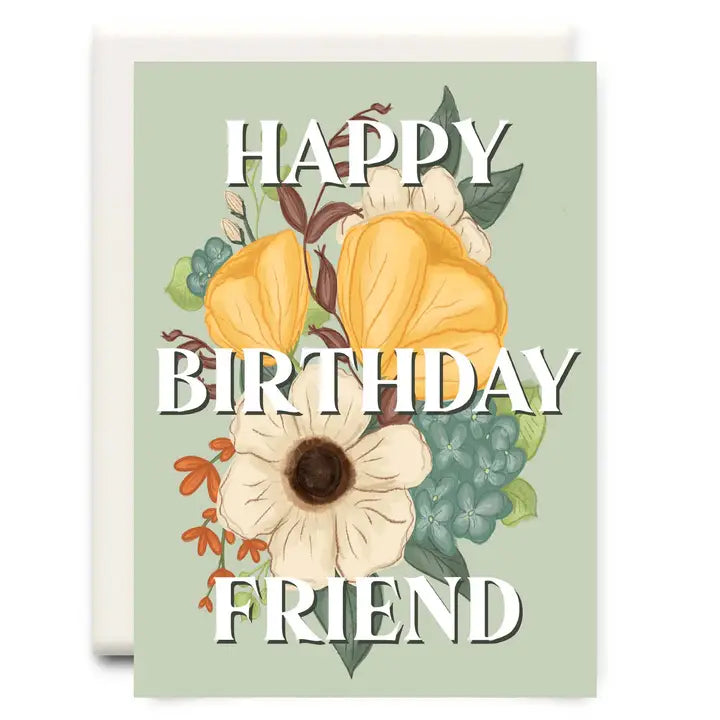 Happy Birthday Friend Greeting Card