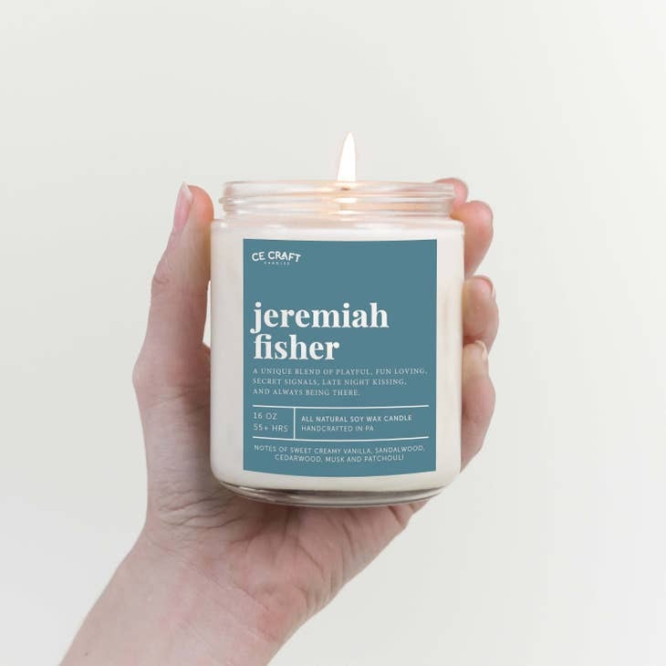 Candle Jeremiah Fisher Scented Soy Wax Candle