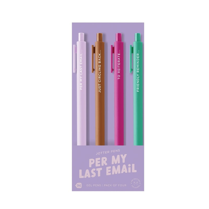 Jotter Set - 4 pack Per My Last Email
