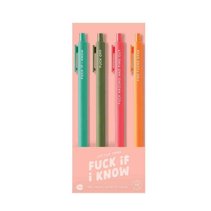 Jotter Sets - 4 Pack Fuck If I Know