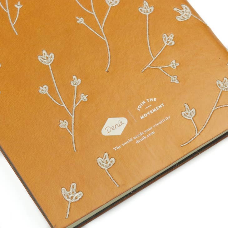 Samantha Embroidered Layflat Journal Notebook