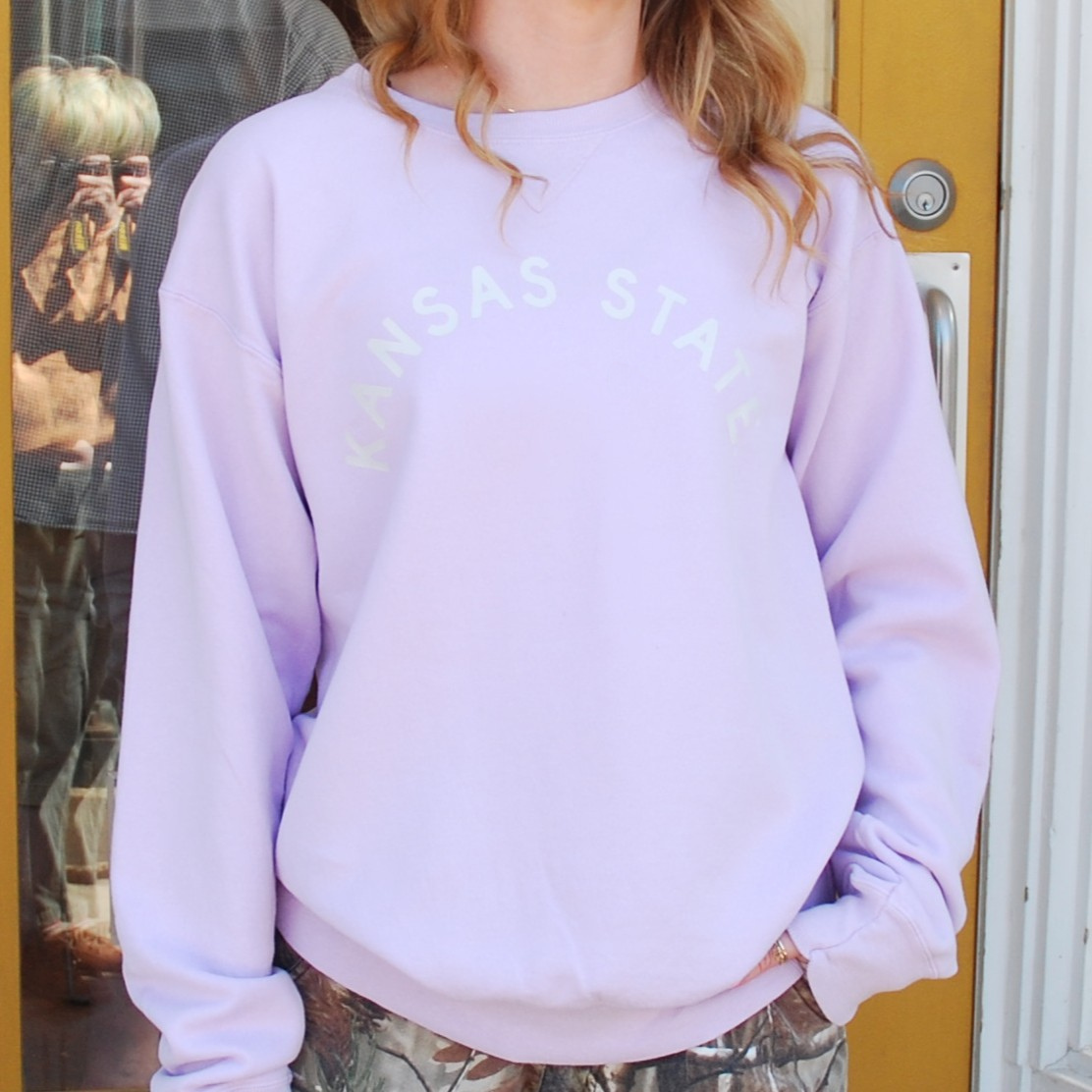 Kansas State Arch Sweatshirt Lavender