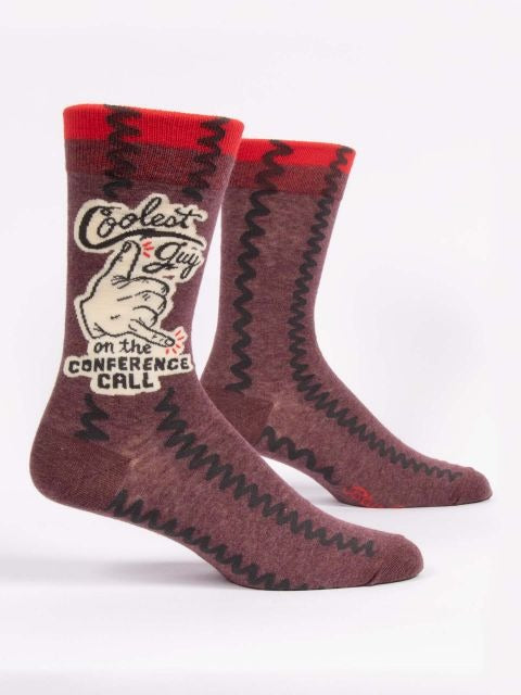 Coolest Guy On Conference Call Men's Socks