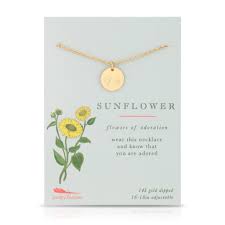 Botanical Necklace - Sunflower