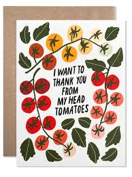 Thank You To-Ma-Toes Set of 8  Eco Pack/Plastic Free