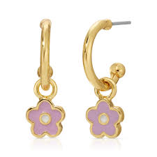 Hoops with Drop - Flower - Flower