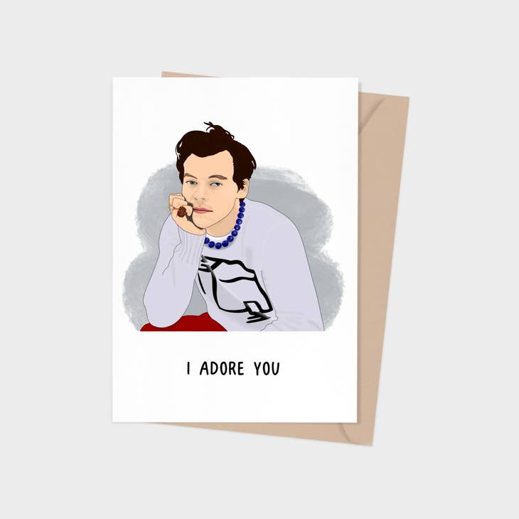 Harry Styles I Adore You Greeting Card