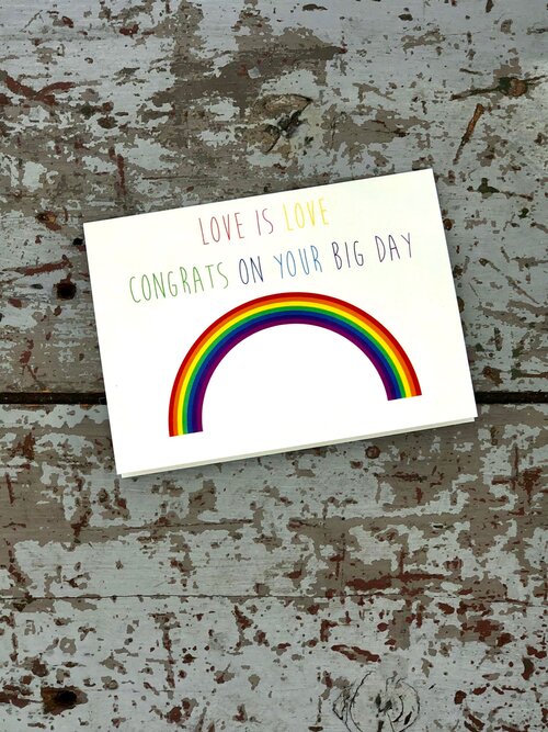 Love is Love Marriage Card