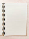 Secrets Floral Wire Spiral Bound Lined Notebook