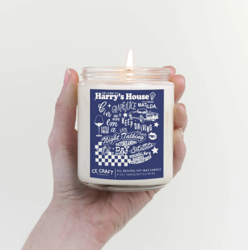 Harry's House Tracklist Soy Wax Candle