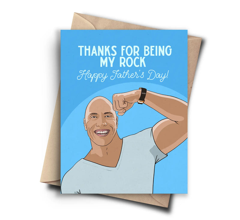The Rock Funny Father's Day Card