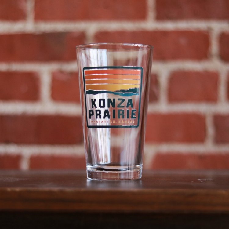 Konza Prairie Pint Glass