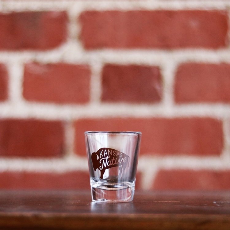 Kansas Native Shot Glass