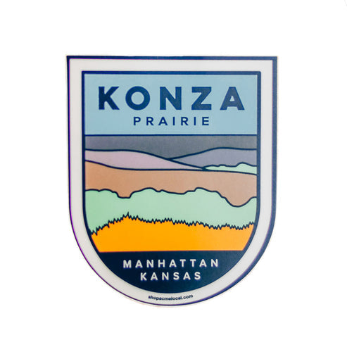 Konza Prairie Badge Sticker