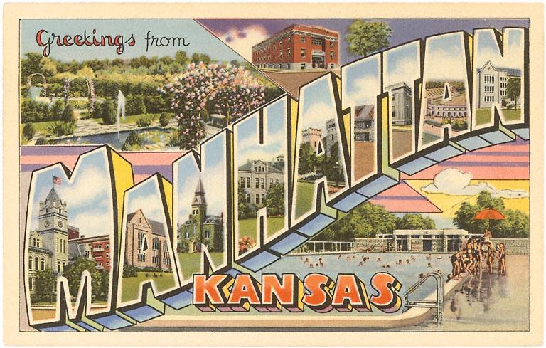 Manhattan Kansas Postcard