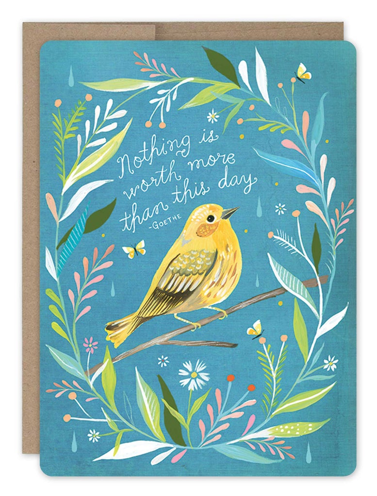 Wildflower Bird Card