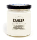 Whiskey River Cancer Astrology Candle