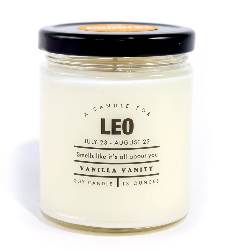Whiskey River Leo Astrology Candle