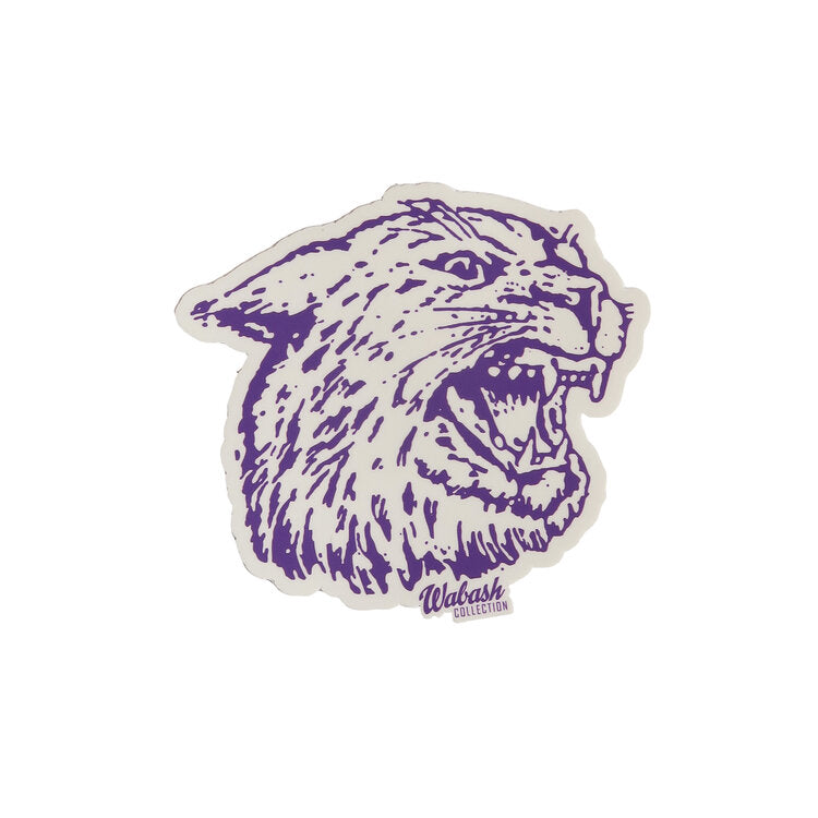 Angry Cat Profile K-State Sticker