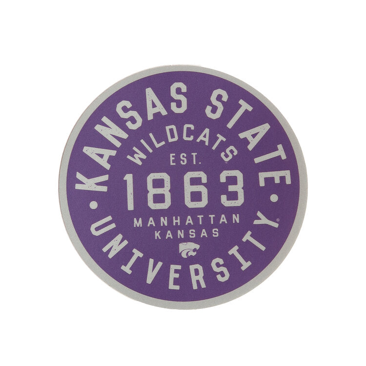 1863 Circle K-State Sticker - Purple
