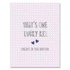 Lucky Kid Congrats On Adoption Card