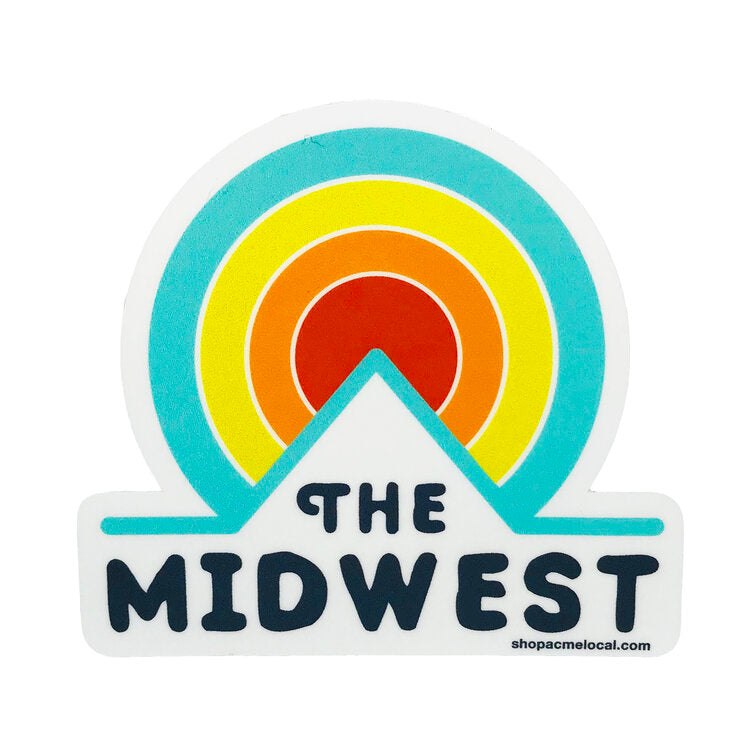 Midwest Circle Sunset Sticker
