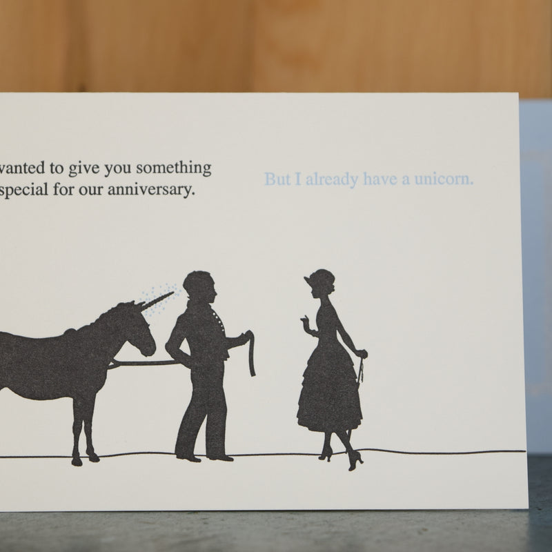 Unicorn Anniversary, Card